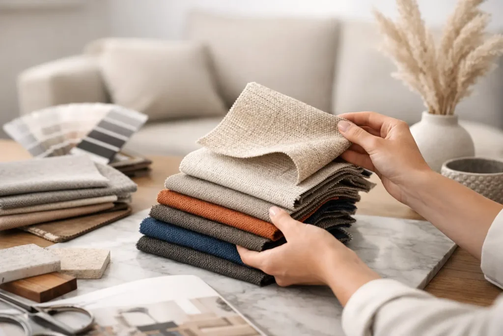 Amostra de tecido para decoração vale pedir?