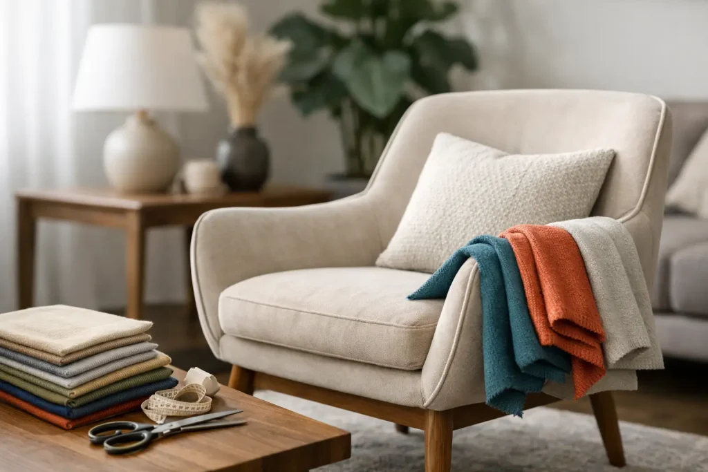 Tecido para poltrona decorativa: como escolher