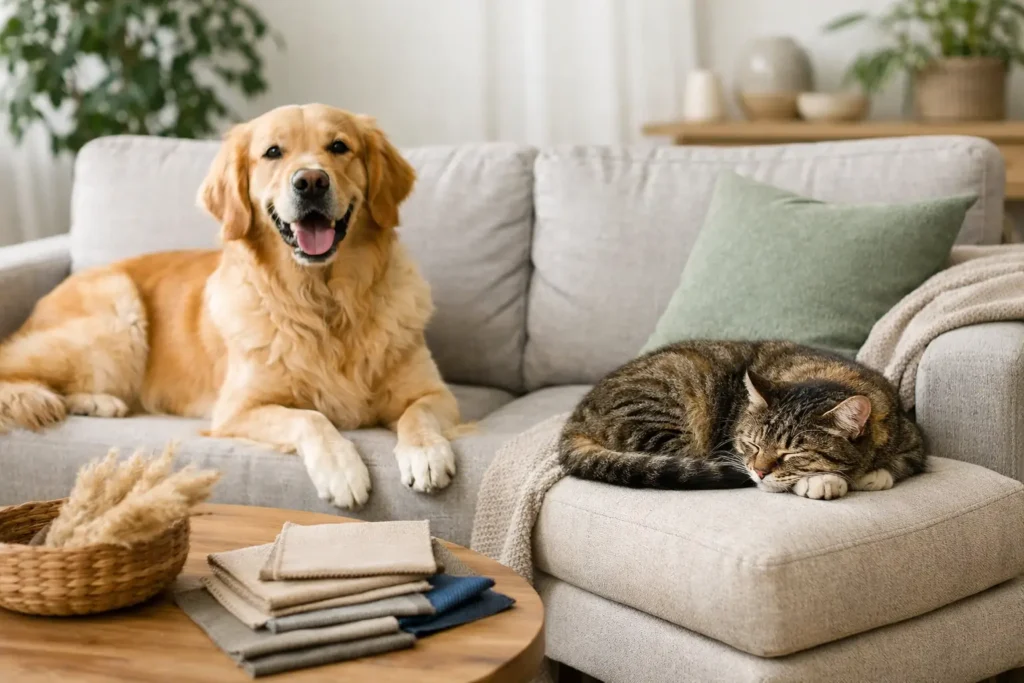 Qual tecido usar em ambiente pet friendly?