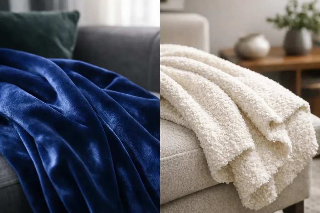 Veludo ou bouclé: qual tecido valoriza mais?