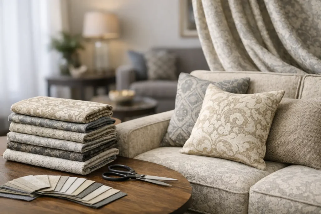 Review de tecido jacquard para interiores