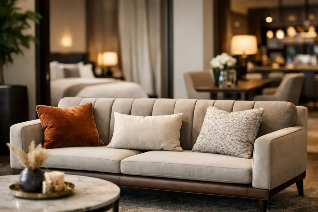 Caso de estofado personalizado para hotel boutique