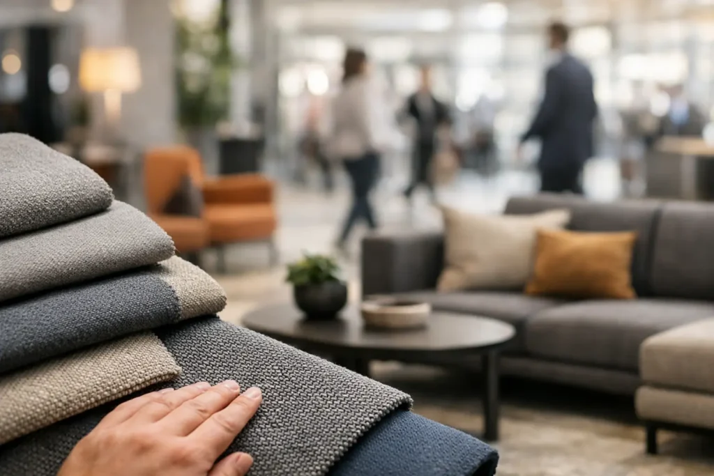 Como escolher tecido para ambientes de alto tráfego