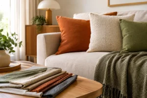 Tendências de Tecidos na Decoração em 2026