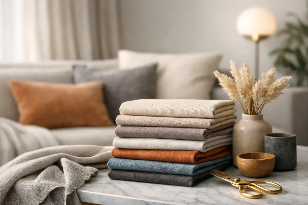 Tendências em tecidos para interiores premium