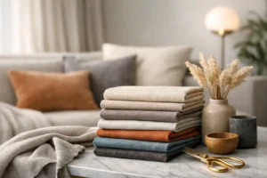 Tendências em tecidos para interiores premium