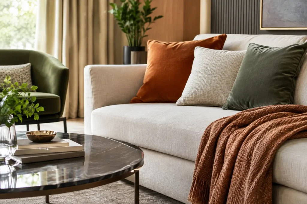 Como combinar tecidos em ambientes com sofisticação