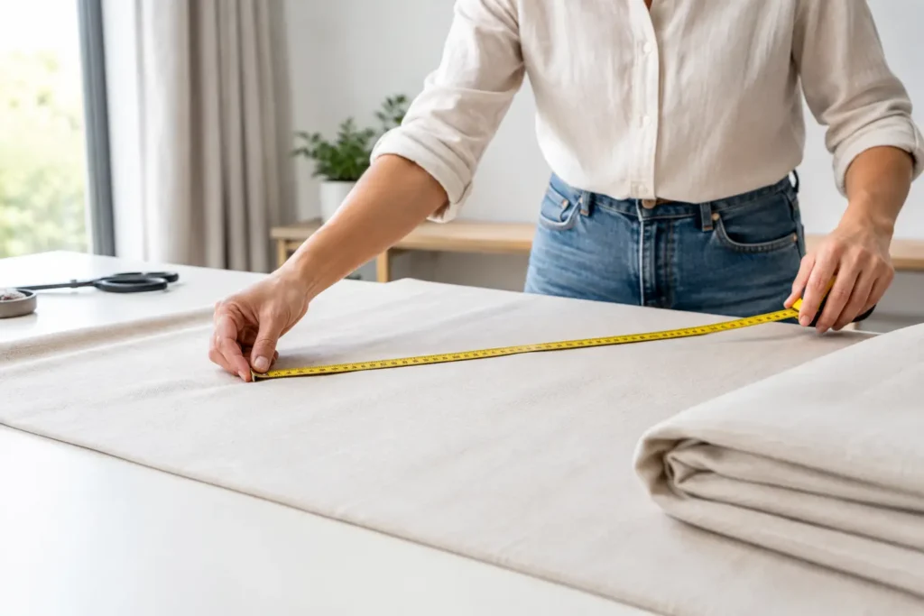 Como medir tecido para cortinas com precisão