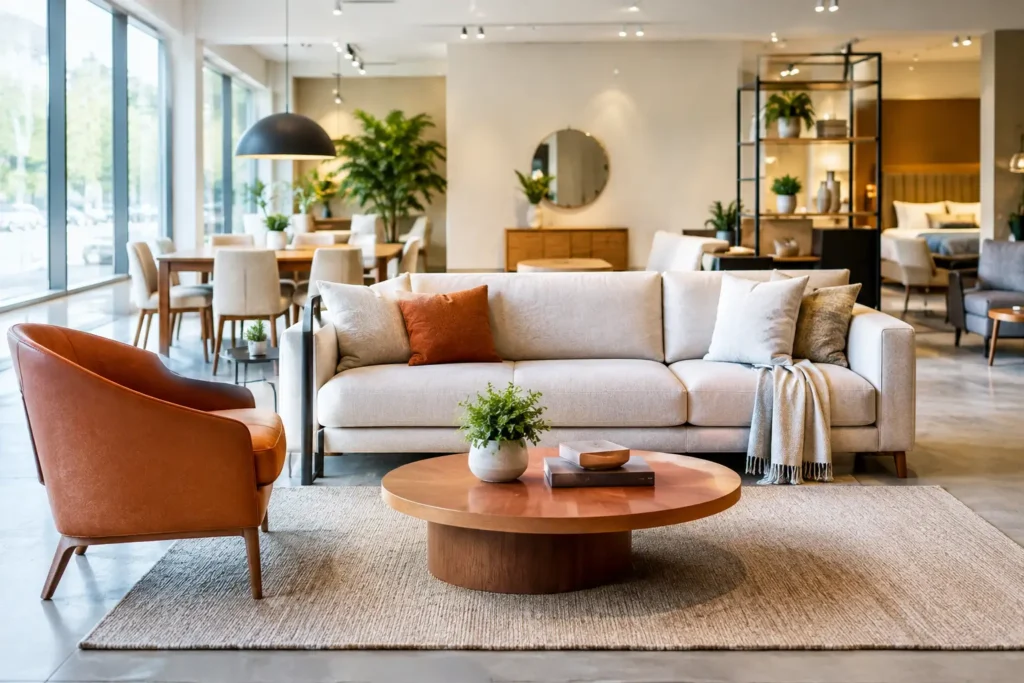 Exemplo de showroom de mobiliário que inspira